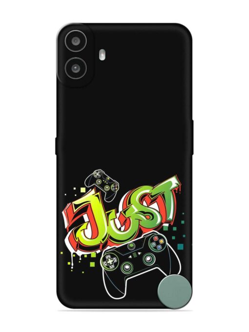 Graffiti Gamepad Illustration Embossed Soft Silicone Case for Nothing CMF Phone 1