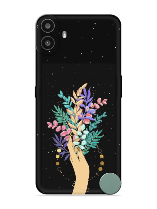 Flower On Hand Embossed Soft Silicone Case for Nothing CMF Phone 1