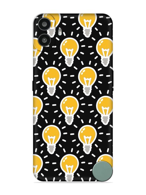 Light Bulb Seamless Embossed Soft Silicone Case for Nothing CMF Phone 1