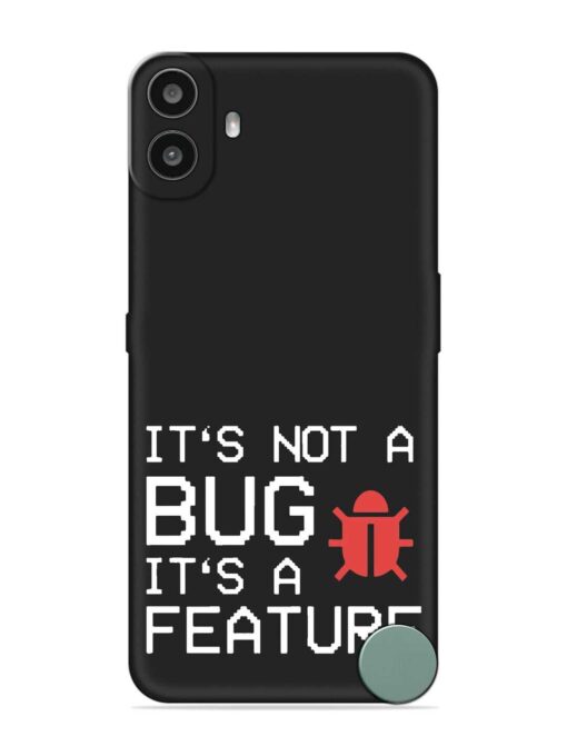 Not Bug Feature Embossed Soft Silicone Case for Nothing CMF Phone 1