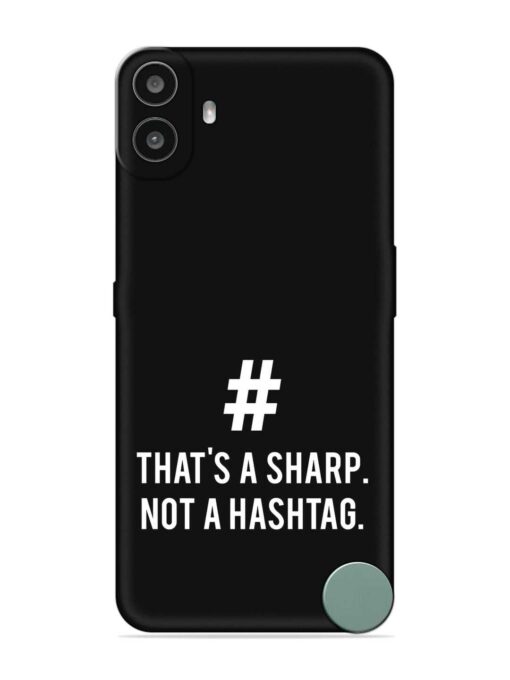 Thats Sharp Not Embossed Soft Silicone Case for Nothing CMF Phone 1 Zapvi