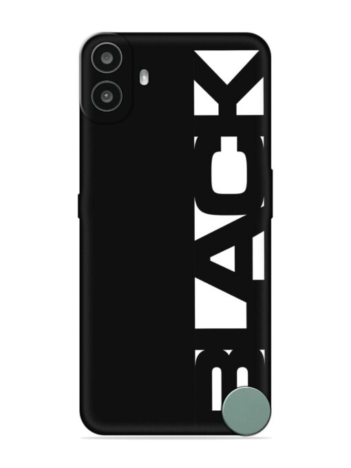 Black Typo Embossed Soft Silicone Case for Nothing CMF Phone 1