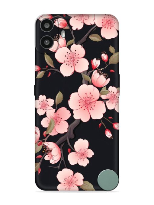 Cherry Blossom Embossed Soft Silicone Case for Nothing CMF Phone 1