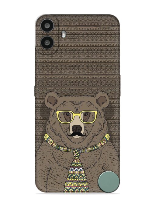 Grizzly Bear Embossed Soft Silicone Case for Nothing CMF Phone 1