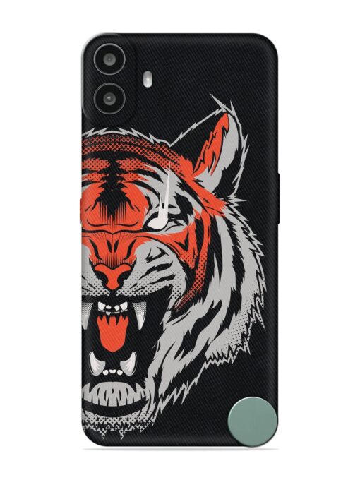 Tiger Aggression Embossed Soft Silicone Case for Nothing CMF Phone 1 Zapvi