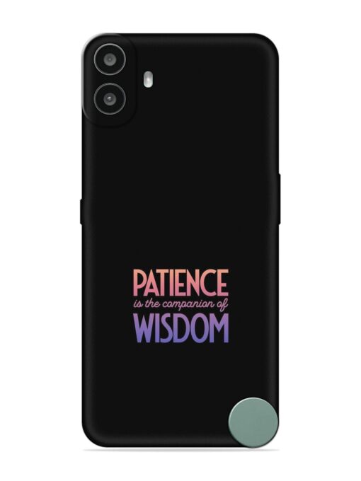 Patience Is The Embossed Soft Silicone Case for Nothing CMF Phone 1