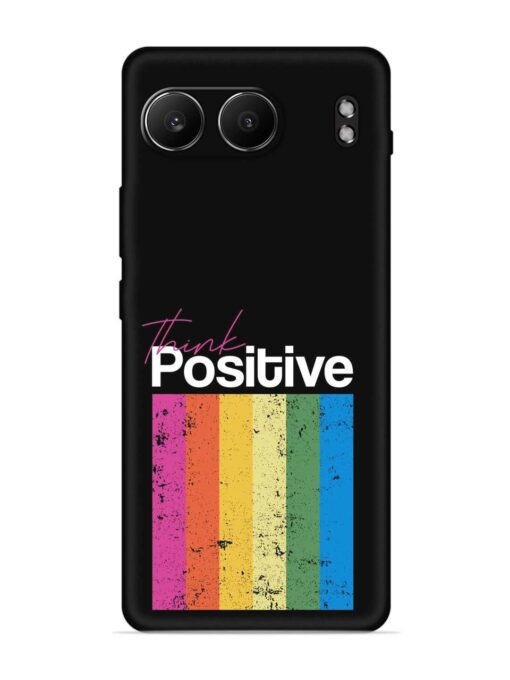 Think Positive Typography Embossed Soft Silicone Case for Oneplus Nord 4 (5G)