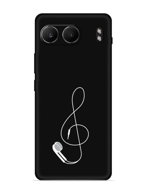 Music Earphone Vector Embossed Soft Silicone Case for Oneplus Nord 4 (5G)