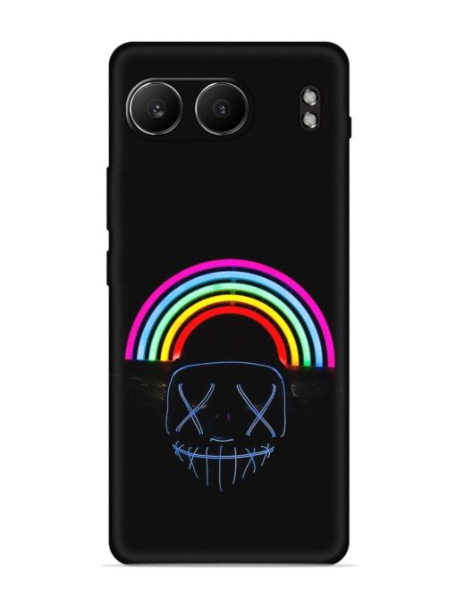 Mask Rainbow Embossed Soft Silicone Case for Oneplus Nord 4 (5G)