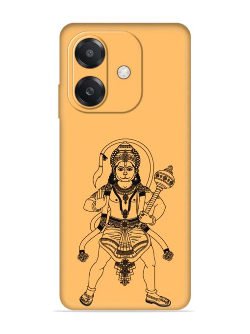 Indian God Hanuman Embossed Soft Silicone Case for Oppo A3X (5G)