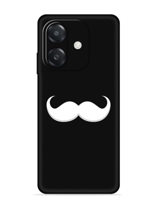 Mustache Vector Embossed Soft Silicone Case for Oppo A3X (5G)