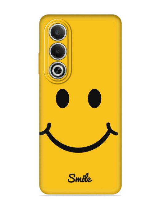 Yellow Smiley Embossed Soft Silicone Case for Oppo K12X (5G) Zapvi