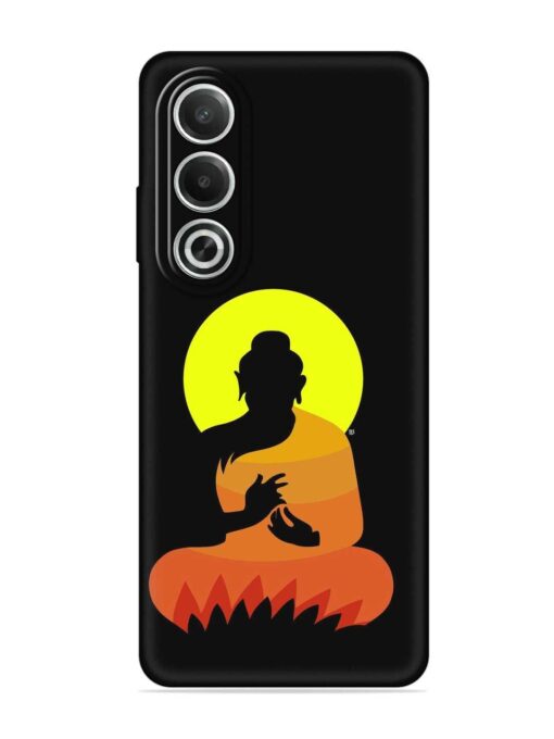 Buddha Art Black Embossed Soft Silicone Case for Oppo K12X (5G) Zapvi