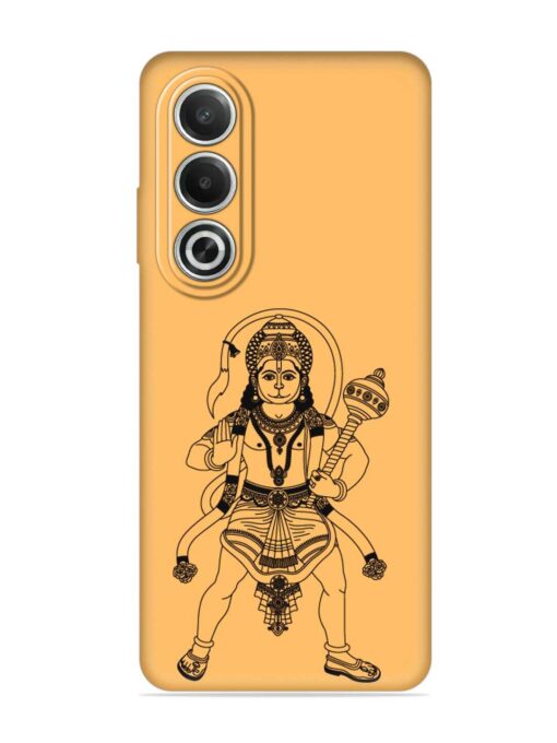 Indian God Hanuman Embossed Soft Silicone Case for Oppo K12X (5G)