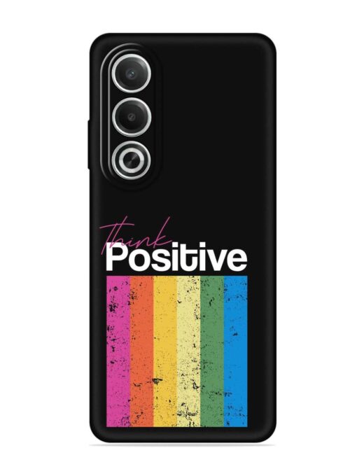 Think Positive Typography Embossed Soft Silicone Case for Oppo K12X (5G)