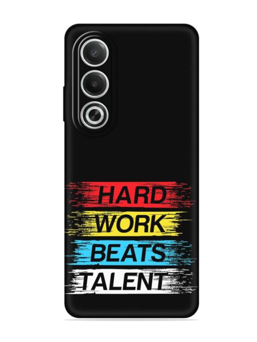 Hard Work Beats Embossed Soft Silicone Case for Oppo K12X (5G)