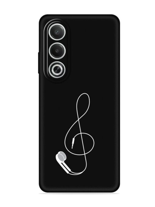 Music Earphone Vector Embossed Soft Silicone Case for Oppo K12X (5G)