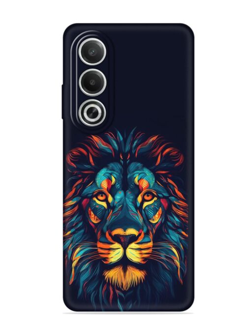 Colorful Lion Embossed Soft Silicone Case for Oppo K12X (5G)