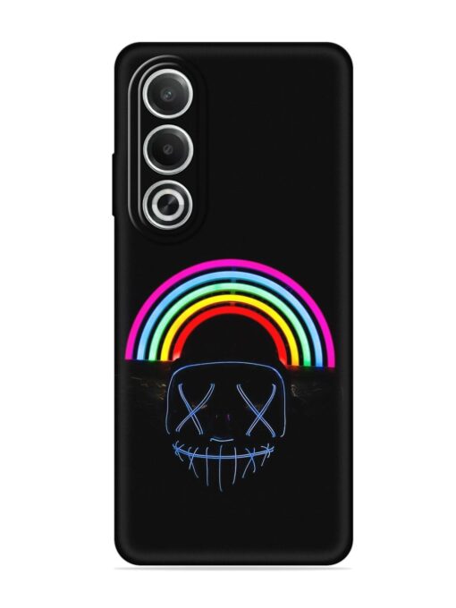 Mask Rainbow Embossed Soft Silicone Case for Oppo K12X (5G)