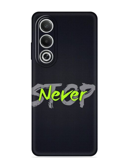 Never Stop Embossed Soft Silicone Case for Oppo K12X (5G)