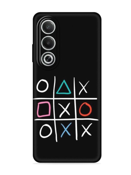 Super Neon Tic-Tac-Toe Embossed Soft Silicone Case for Oppo K12X (5G)