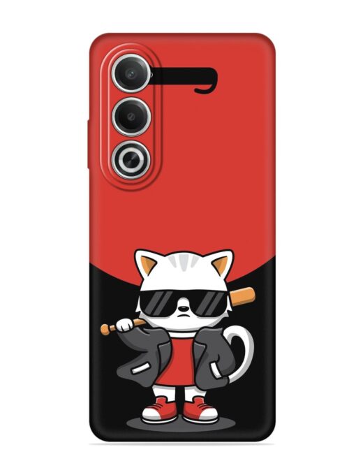 Cool Little Bear Cartoon Embossed Soft Silicone Case for Oppo K12X (5G) Zapvi