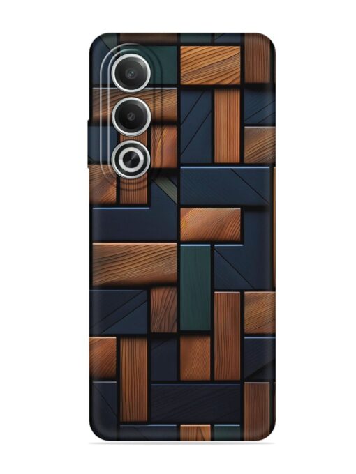 Wooden Background Cubes Embossed Soft Silicone Case for Oppo K12X (5G)