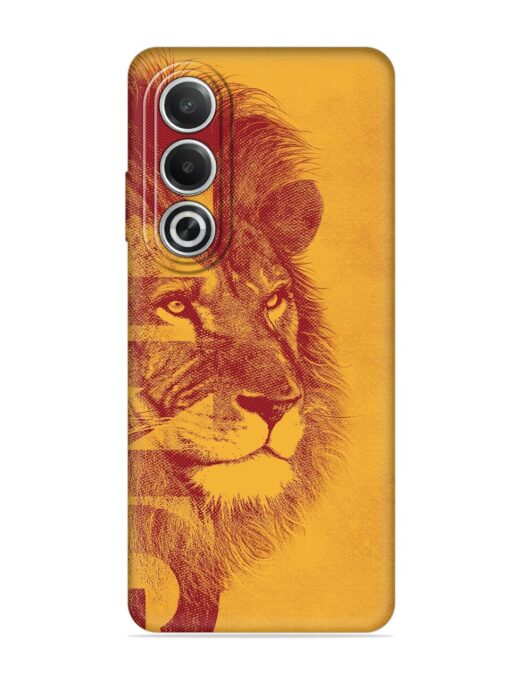 Gold Lion Crown Art Embossed Soft Silicone Case for Oppo K12X (5G)