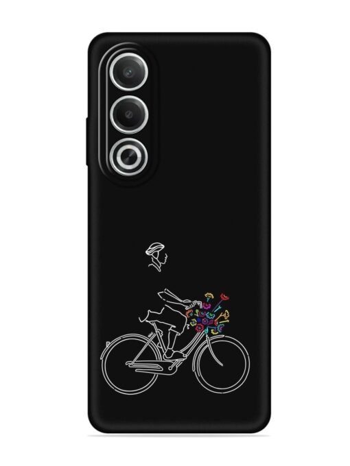 Minimalist Cycle Art Embossed Soft Silicone Case for Oppo K12X (5G)