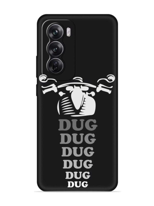 Dug Dug Dug Embossed Soft Silicone Case for Oppo Reno 12 (5G) Zapvi