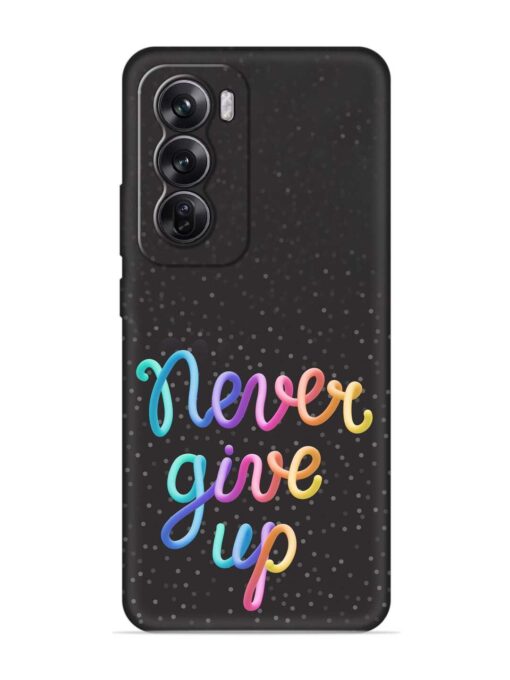 Colorful Stylized Rainbow Embossed Soft Silicone Case for Oppo Reno 12 (5G)