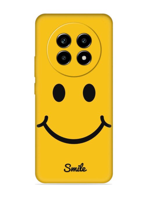 Yellow Smiley Embossed Soft Silicone Case for Realme 13 Pro (5G)