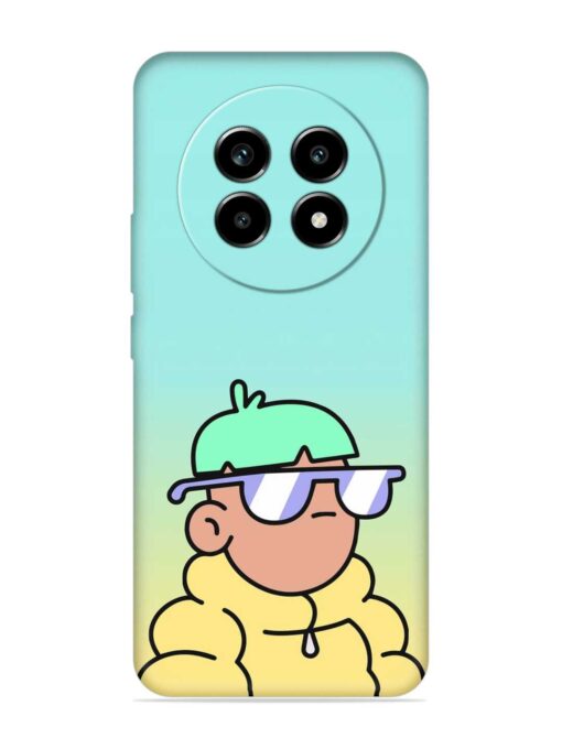 Doodles Cool Character Embossed Soft Silicone Case for Realme 13 Pro (5G)