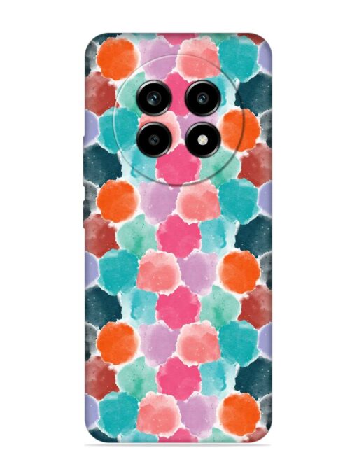 Colorful Seamless Pattern Embossed Soft Silicone Case for Realme 13 Pro (5G)