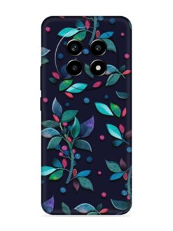 Decorative Watercolor Flower Embossed Soft Silicone Case for Realme 13 Pro (5G)