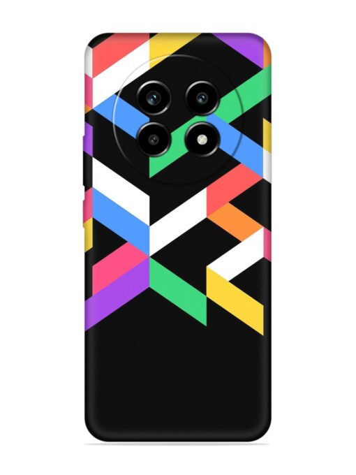 Colorshape Abstarct Embossed Soft Silicone Case for Realme 13 Pro (5G)