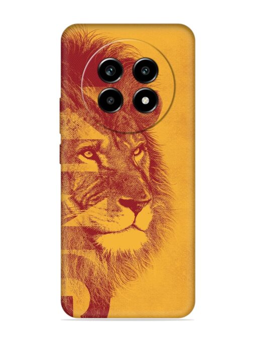 Gold Lion Crown Art Embossed Soft Silicone Case for Realme 13 Pro (5G)