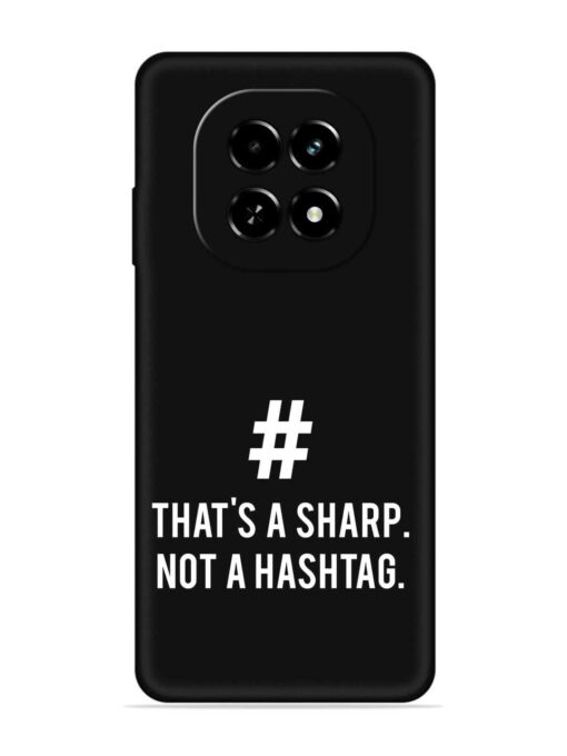 Thats Sharp Not Embossed Soft Silicone Case for Realme C63 (5G)