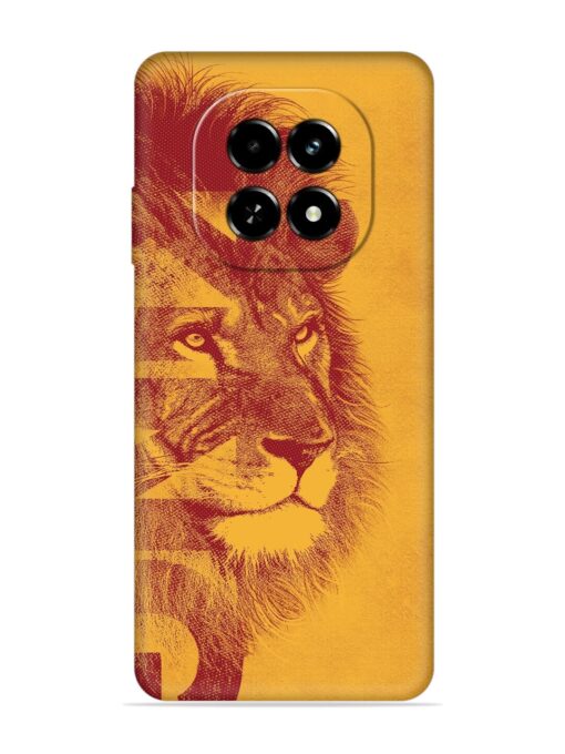 Gold Lion Crown Art Embossed Soft Silicone Case for Realme C63 (5G)