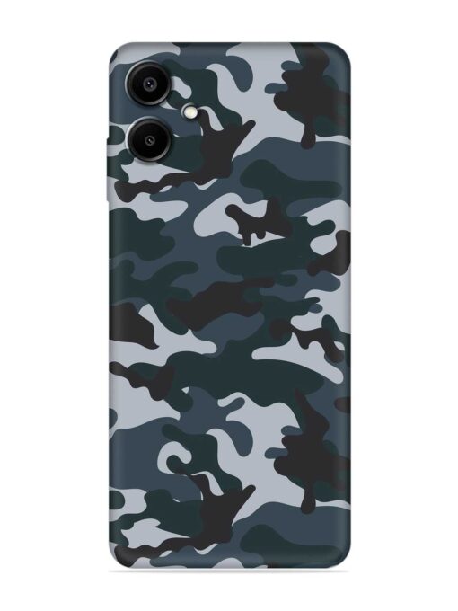 Dark Blue Army Military Art Embossed Soft Silicone Case for Samsung Galaxy A06