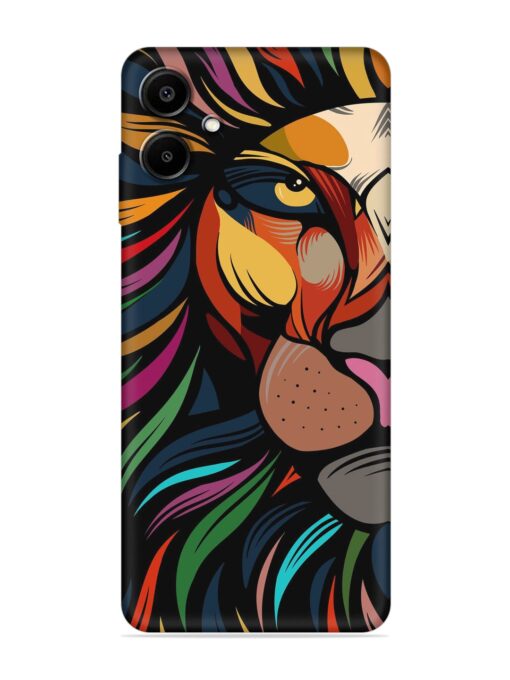 Trippy Lion Art Embossed Soft Silicone Case for Samsung Galaxy A06