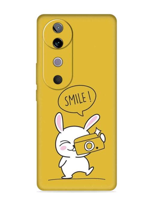 Hey Smile Please Embossed Soft Silicone Case for Vivo V40 (5G)