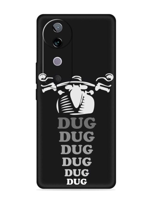 Dug Dug Dug Embossed Soft Silicone Case for Vivo V40 (5G)