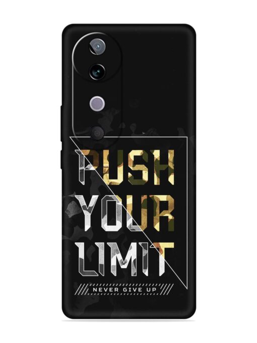 Push Your Limits Embossed Soft Silicone Case for Vivo V40 (5G)