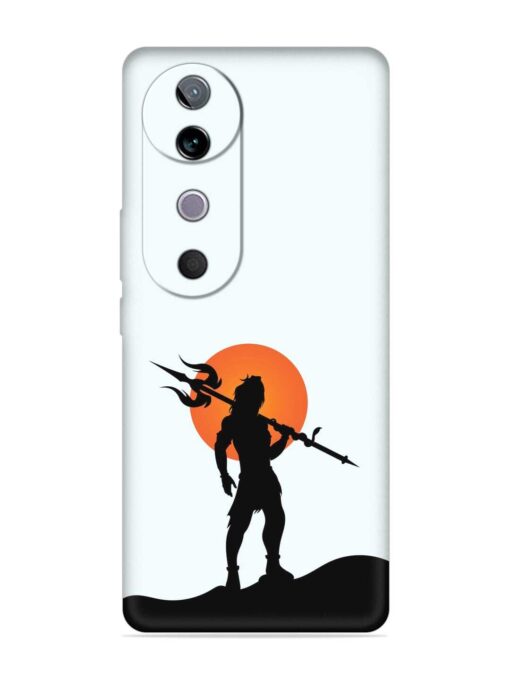 Lord Mahadev Trendy Embossed Soft Silicone Case for Vivo V40 (5G)