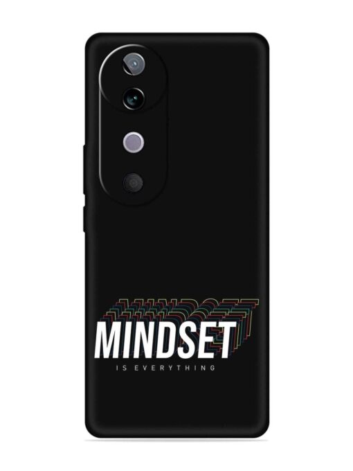 Mindset Everything Slogan Embossed Soft Silicone Case for Vivo V40 (5G)