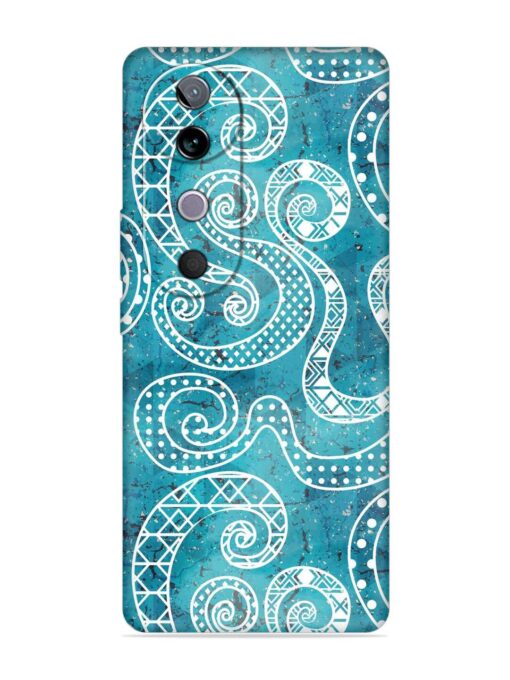 Vintage Curved Seamless Embossed Soft Silicone Case for Vivo V40 (5G)