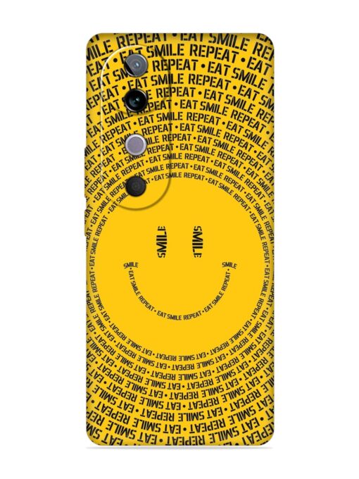 Smiley Embossed Soft Silicone Case for Vivo V40 (5G)