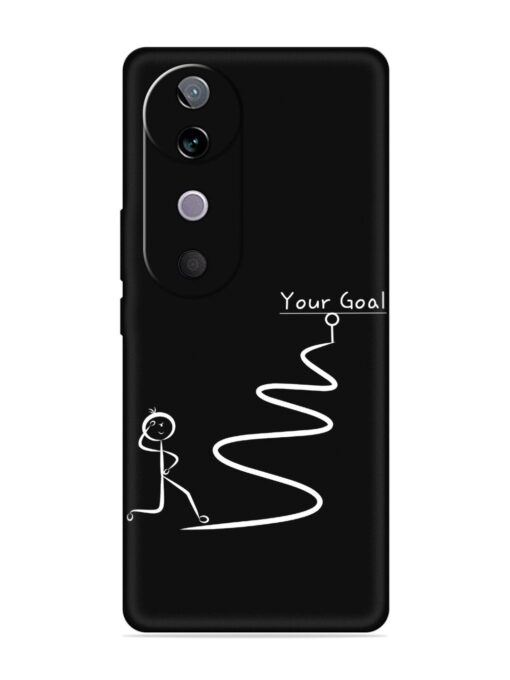 Your Goal Embossed Soft Silicone Case for Vivo V40 (5G)