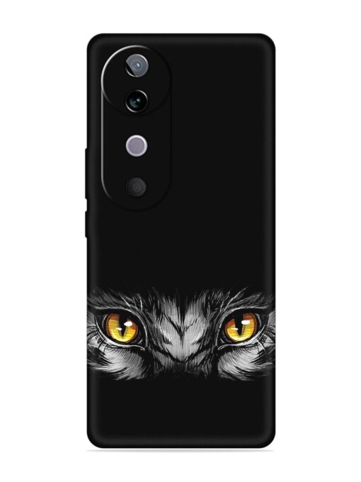 Scary Eye Embossed Soft Silicone Case for Vivo V40 (5G)